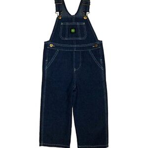 JOHN DEERE Toddler Boy's Denim Stacker Overalls- 2T